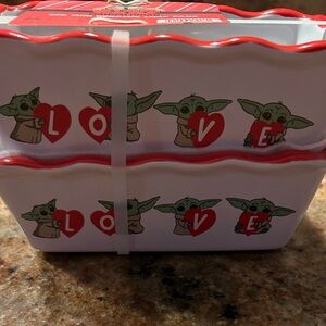 Star Wars Baby Yoda Love Ceramic Baking Dishes